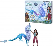 RAYA AND THE LAST DRAGON Color Splash Raya and Sisu swimming and change color Figures Disney Movie Original Official
