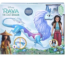RAYA AND THE LAST DRAGON Color Splash Raya and Sisu swimming and change color Figures Disney Movie Original Official