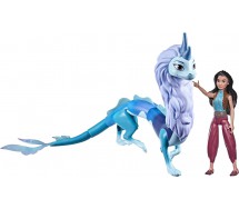 RAYA AND THE LAST DRAGON Color Splash Raya and Sisu swimming and change color Figures Disney Movie Original Official