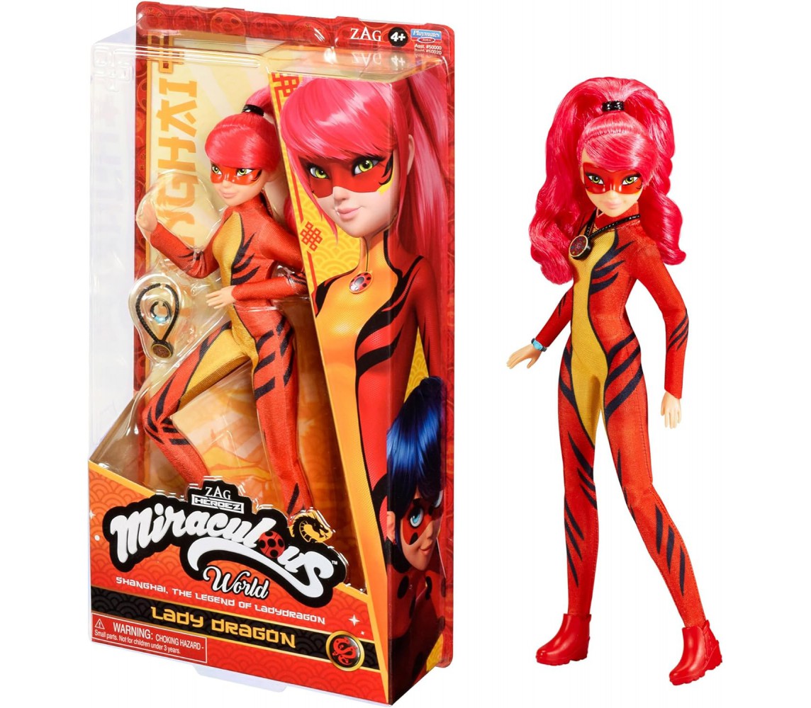 LADY DRAGON Figure Action Doll 25cm MIRACULOUS LADYBUG WORLD Original