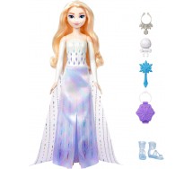 ELSA FROZEN Bambola 30cm SPIN and REVEAL Gira Rivela Originale Mattel HLW47