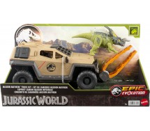 Jurassic World MAYHEM SET Grande Playset JEEP CAPTURING DINOSAURUS Mattel HRX52