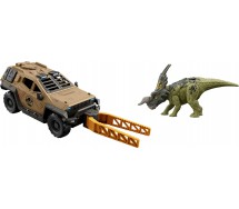 Jurassic World MAYHEM SET Grande Playset JEEP CAPTURING DINOSAURUS Mattel HRX52