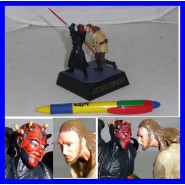 Star Wars DARTH MAUL e QUI GON JINN Figure Mini Diorama Trading Figure TOMY JAPAN