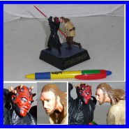 Star Wars DARTH MAUL e QUI GON JINN Figure Mini Diorama Trading Figure TOMY JAPAN 