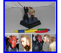 Star Wars DARTH MAUL e QUI GON JINN Figure Mini Diorama Trading Figure TOMY JAPAN
