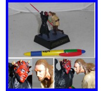 Star Wars DARTH MAUL e QUI GON JINN Figure Mini Diorama Trading Figure TOMY JAPAN 