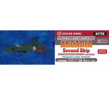 CAPITAN HARLOCK Arcadia NAVE SECOND SHIP Kit Modello 1/1500 Hasegawa 64756