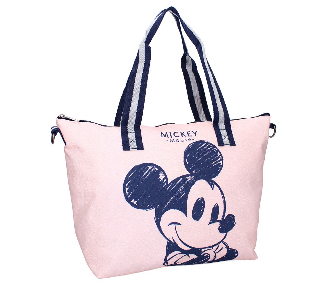 MICKEY MOUSE SHOPPER Fashion Mission Drop SHOPPING BAG Pink 48x32x14cm ORIGINAL Vadobag 798-4933