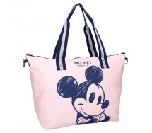 MICKEY MOUSE SHOPPER Fashion Mission Drop SHOPPING BAG Pink 48x32x14cm ORIGINAL Vadobag 798-4933