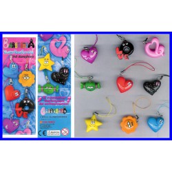 BARBAPAPA LOVE Complete SET 9 Figures DANGLERS Original