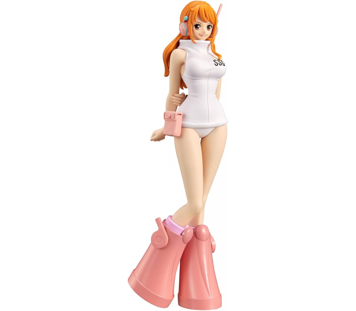 NAMI EGGHEAD GRANDLINE SSG Figure Statue 16cm ONE PIECE Original BANPRESTO