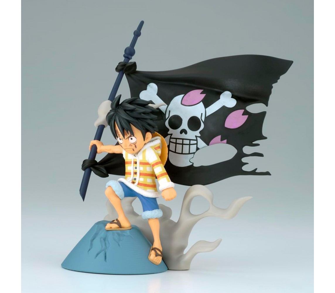 LUFFY LOG STORIES Figure Statue 8cm ONE PIECE WCF Original BANPRESTO Bandai