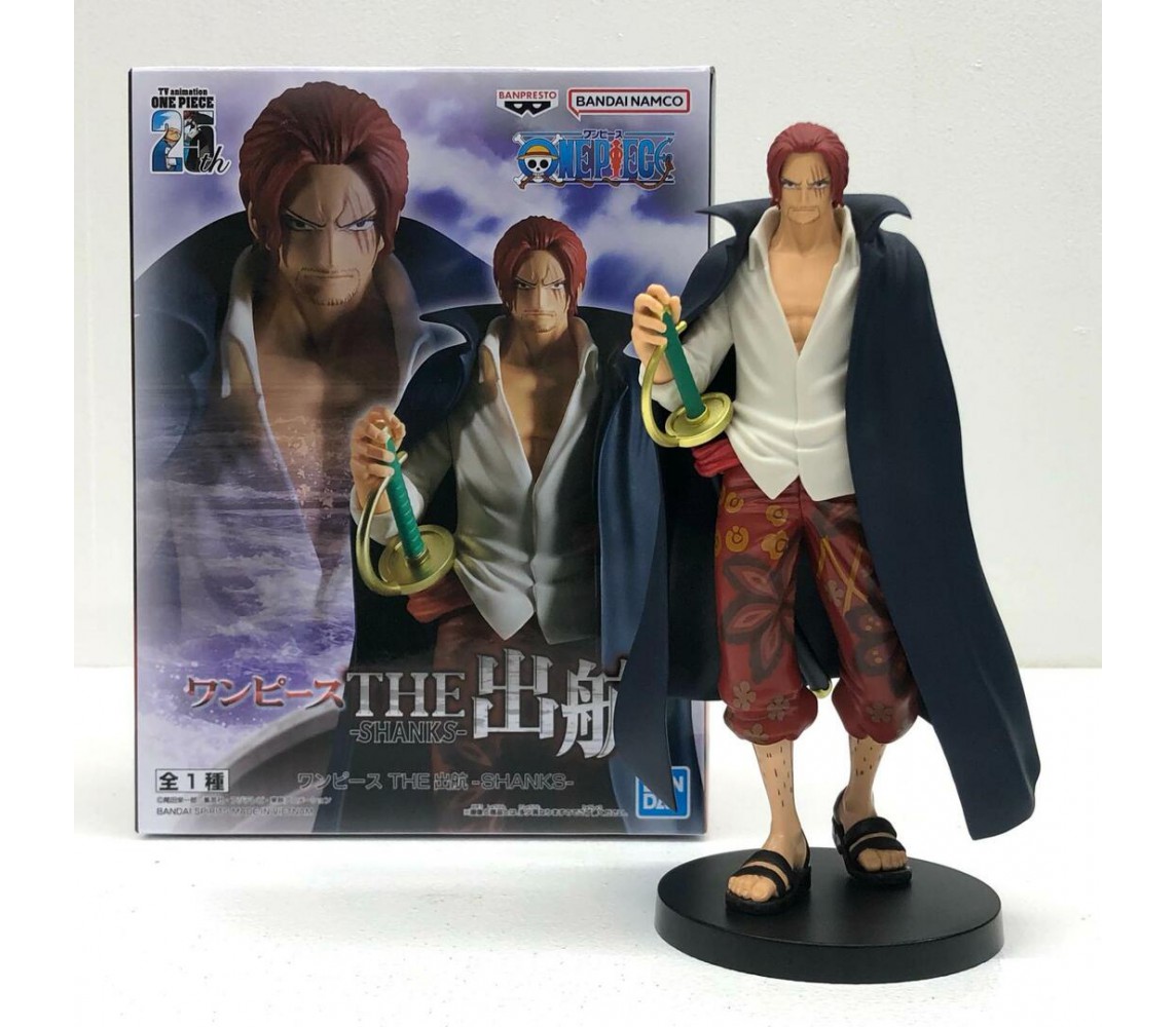 SHANKS SHUKKO DEPARTURE Figure Statue 17cm ONE PIECE Original BANPRESTO
