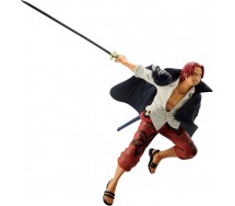 SHANKS BATTLE RECORD Figure Statue 17cm ONE PIECE Original BANPRESTO Bandai