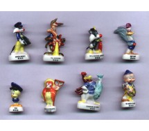 copy of CAPITAN TITTI Looney Tunes BARCA SET 10 FIGURE 3cm Porcellana FEVES Francia