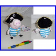 Peluche GEORGE PIRATA Peppa Pig 15cm CON SONORO Grugnito Originale