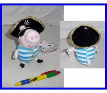 Plush Soft Toy GEORGE PIRATE Peppa Pig 15cm With SOUND Grunt Original