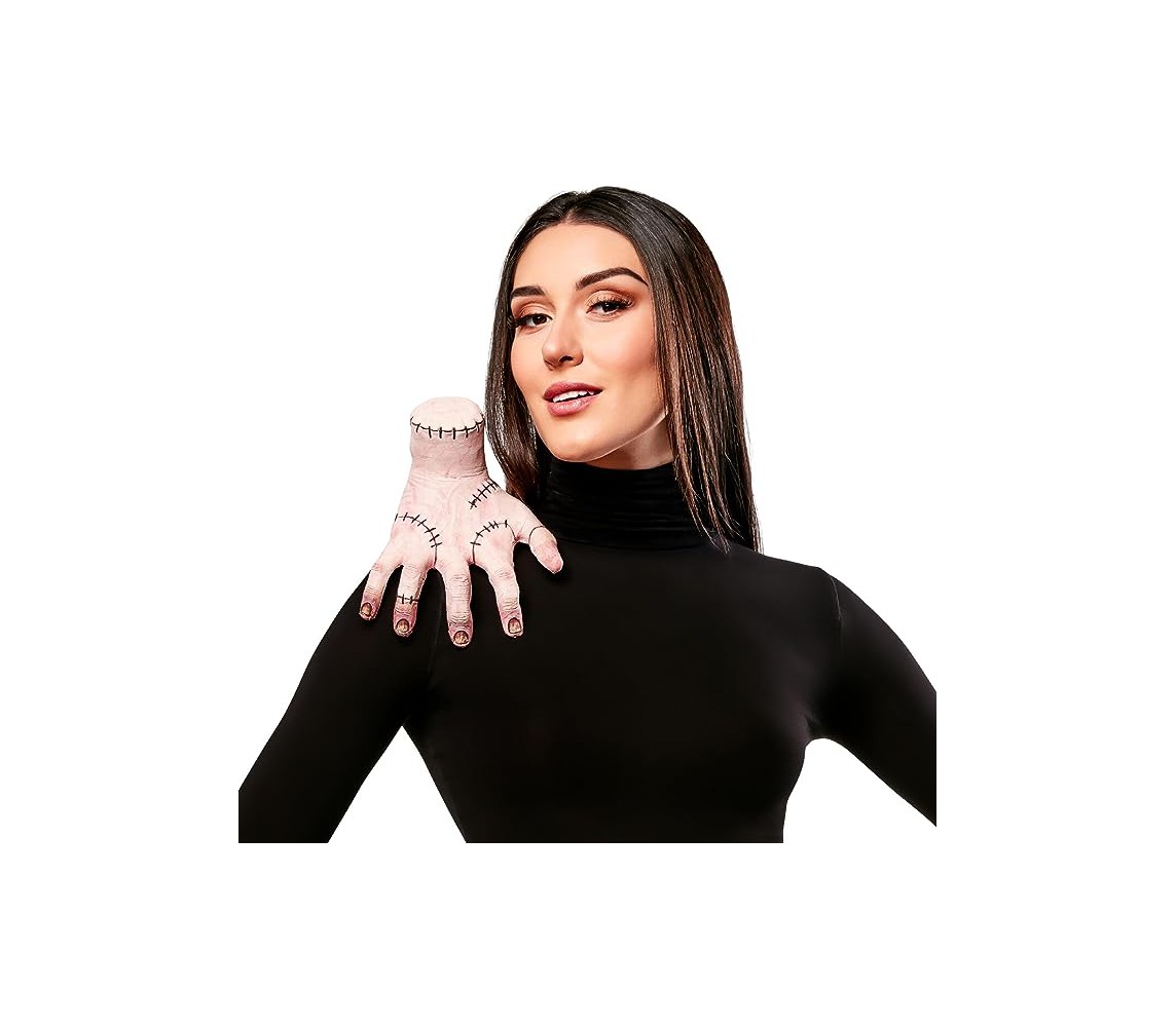 BOX ROTTO MANO Mercoledi ADDAMS Wednesday THE THING Originale Rubie's Halloween