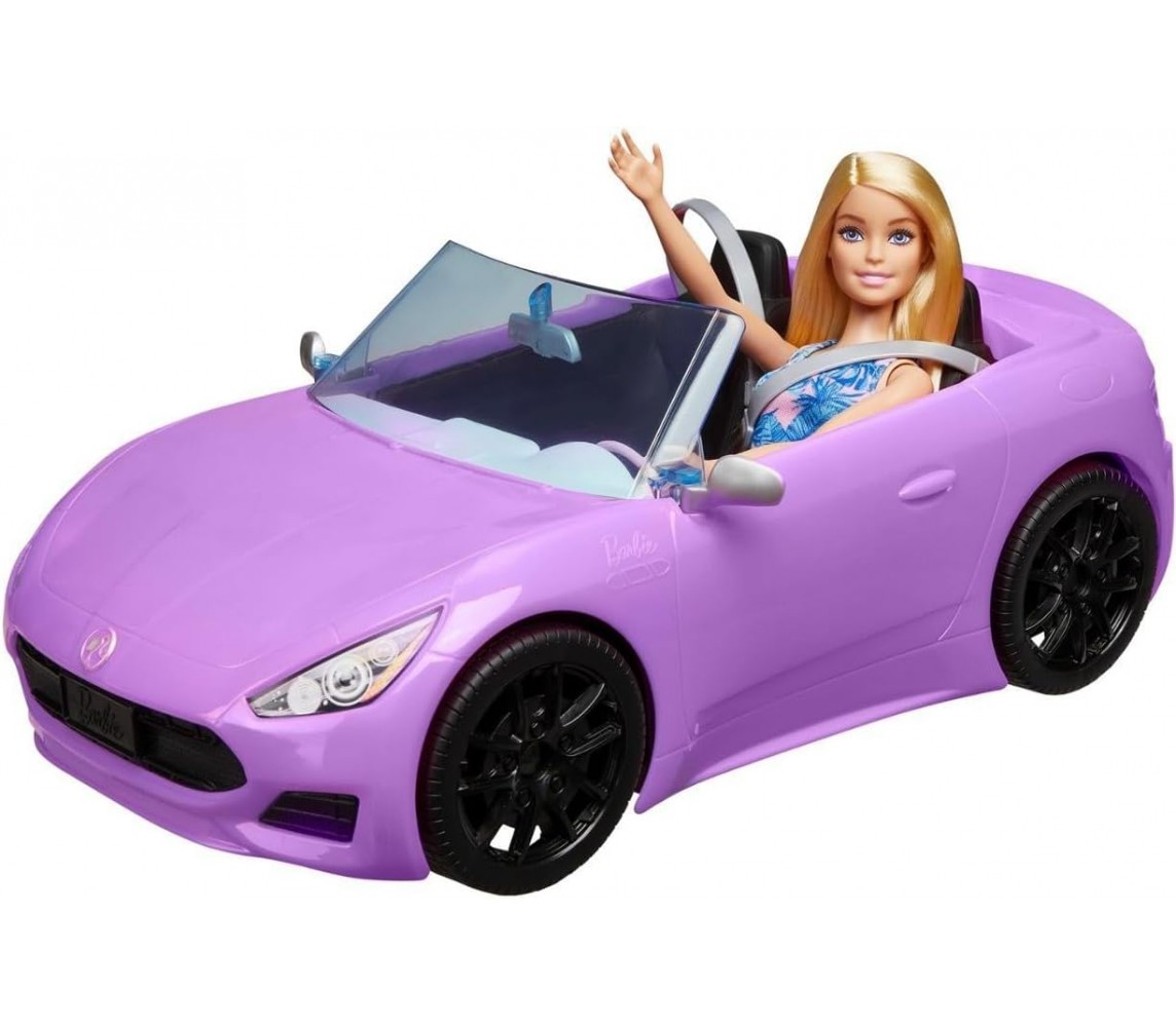 copy of BARBIE con AUTO Glam CABRIOLET Cabrio ORIGINALE Mattel DJR55