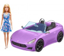 copy of BARBIE con AUTO Glam CABRIOLET Cabrio ORIGINALE Mattel DJR55