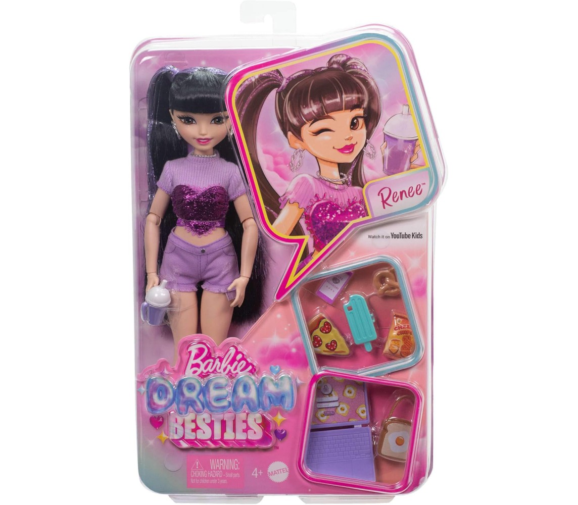 copy of BARBIE DREAMTOPIA Bambola 30cm Vestito Che Si Illumina e Spazzola Originale Mattel FRB12