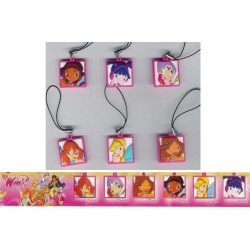 SET 6 Figure MINI Quadretti WINX CLUB DISNEY Bloom Stella Tecna LACCETTO