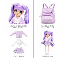 copy of Bambola VIOLET WILLOW Serie JUNIOR Rainbow High Fashion Doll 23cm Originale MGA