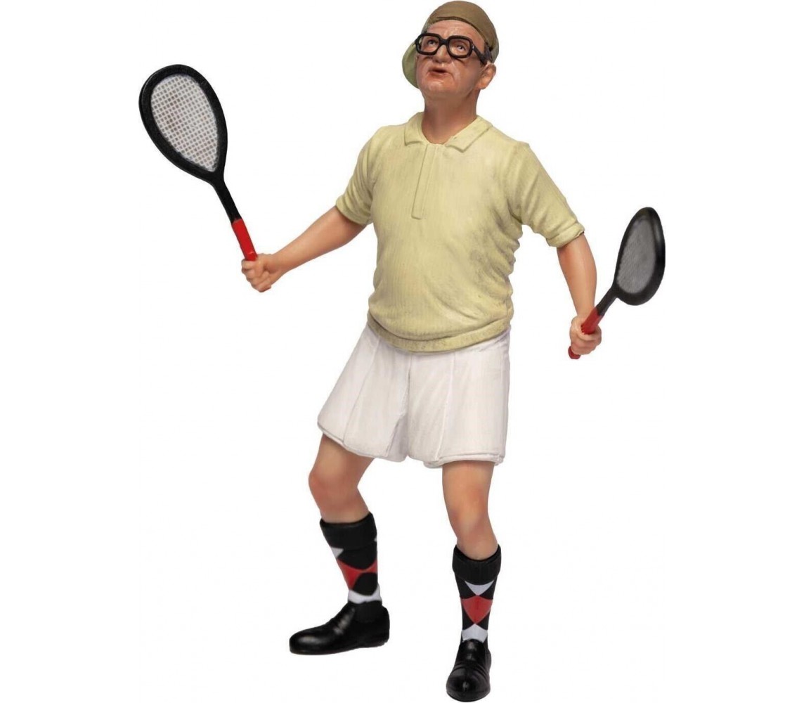 FANTOZZI Figura Collezione 10cm FILINI BATTI LEI Scena Film Tennis ORIGINALE