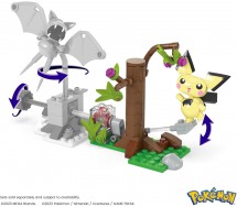 POKEMON PICHU 'S FOREST Playset Building Blocks 84 Pieces Mega Construx HPB59