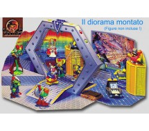 Kinder RARO DIORAMA Tedesco Set CYBERGATE Cybertops DA COSTRUIRE Limitato 2500 !