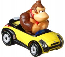 Modellino DieCast KART 5cm DONKEY KONG Sports Coupe da SUPER MARIO KART Scala 1:64 Originale Hot Wheels