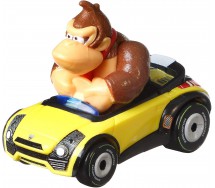 Modellino DieCast KART 5cm DONKEY KONG Sports Coupe da SUPER MARIO KART Scala 1:64 Originale Hot Wheels