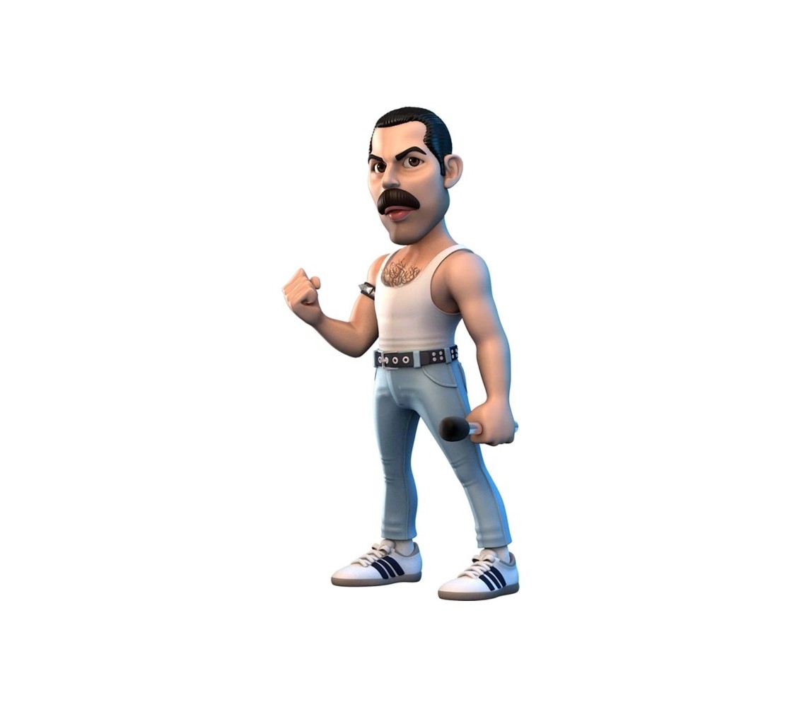 BROKEN PACKAGE FREDDIE MERCURY Queen FIGURE Statue 12cm Original MINIX Serie MUSIC 105