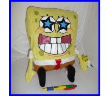 SPONGEBOB Peluche BOB SPUGNA Versione NORMALE CHE RIDE Grande 50cm