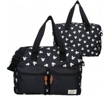 Borsa Fasciatoio TOPOLINO Mickey Mouse Grande 41x32 PORTA PANNOLINI Nera