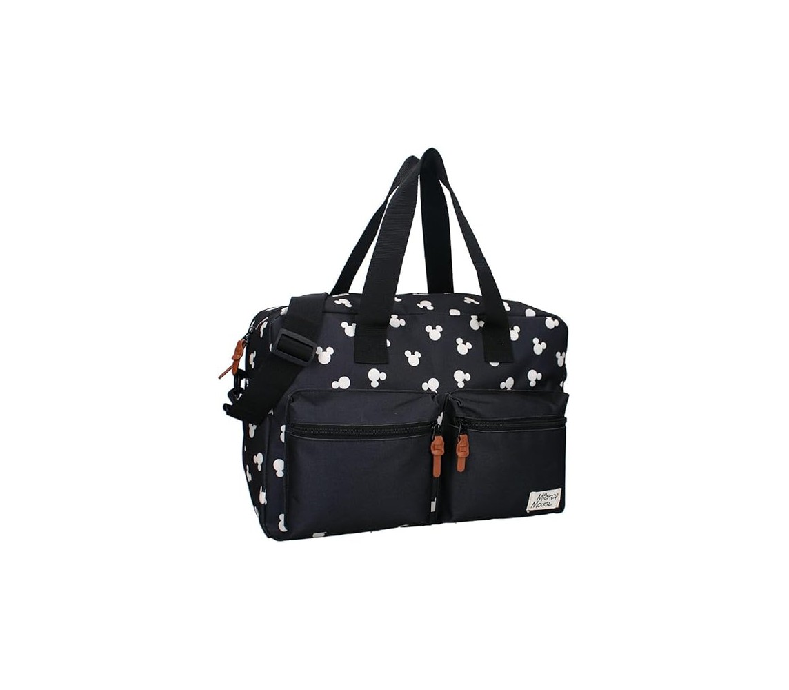 Borsa Fasciatoio TOPOLINO Mickey Mouse Grande 41x32 PORTA PANNOLINI Nera
