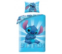 Disney LILO e STITCH Single Bed Set Blue with Stitch  DUVET COVER 140x200cm Cotton OFFICIAL 3618