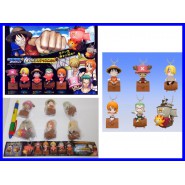 RARO Set 6 Figure ONE PIECE LIGHT DANGLERS Laccetti LUCE Gashapone BANDAI JAPAN