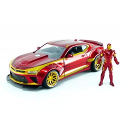 2016 CHEVY CAMARO With Figure Iron Man 1:64 DIE CAST Marvel Avengers JADA Toys