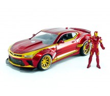 2016 CHEVY CAMARO With Figure Iron Man 1:64 DIE CAST Marvel Avengers JADA Toys