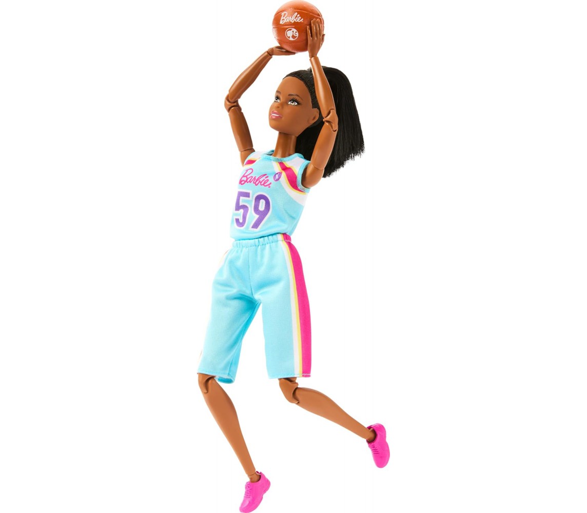 BARBIE Basket Player DOLL NR. 59 With ball Original Mattel HKT74