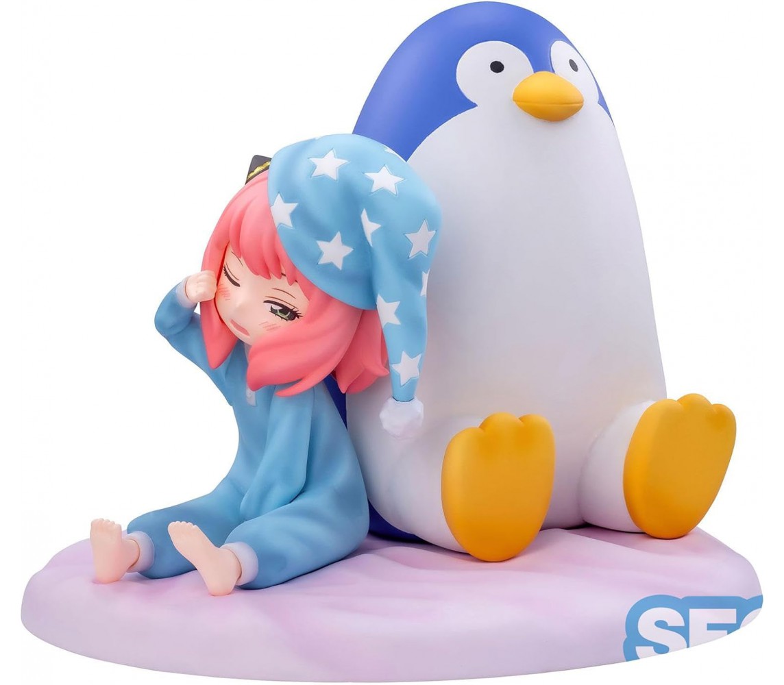 Damaged Box SPY X FAMILY Figure Diorama ANYA PIJAMA PENGUIN 10cm Original SEGA LUMINASTA
