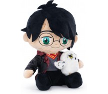 HARRY POTTER Peluche SEDUTO Con EDVIGE Gufo Civetta 25cm ORIGINALE Ufficiale