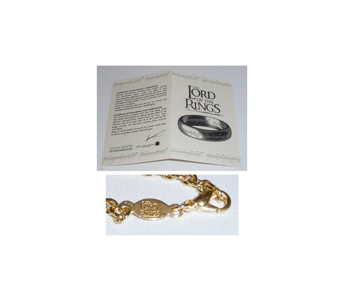 copy of Il Signore Degli Anelli UNICO ANELLO con COLLANA Replica