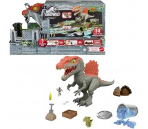 Jurassic World Spinosaurus SET big Playset Cage Crasher Mattel HTP71
