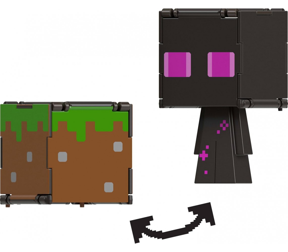 copy of MINECRAFT Playset Blocchetti STEVE E ARMORED HORSE Originale MATTEL HDV39