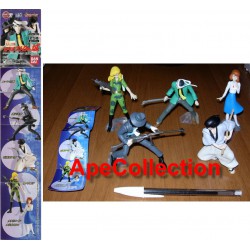 Complete SET 5 Figures LUPIN CAGLIOSTRO PART 1 Gashapon BANDAI JAPAN Jigen Goemon Fujiko