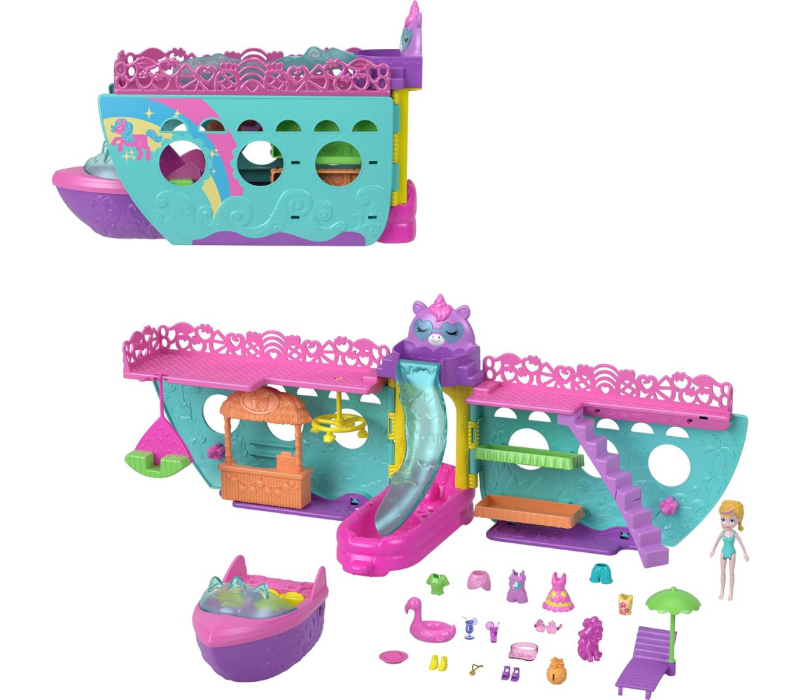 copy of Playset POLLY POCKET Casa Ciambella Per Festa in Pigiama Con 2 Figure e Parti Interattive