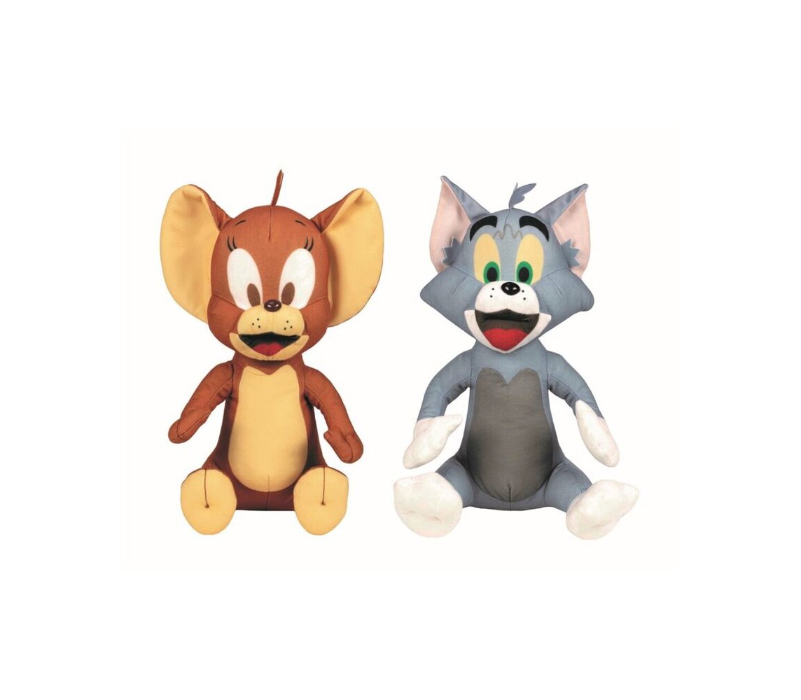 Pair 2 Plush TOM and JERRY 20cm from Animated Cartoon Cat Mouse Original Play by Play DISNEY